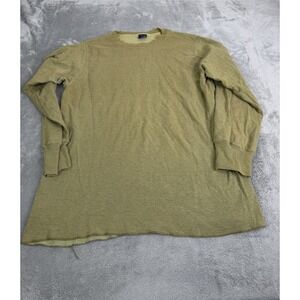 Vintage 90s Duofold Thermal Long Sleeve T Shirt Men's Size XL Green